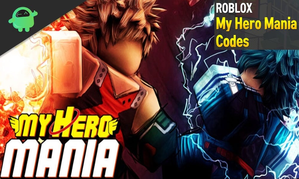 Roblox My Hero Mania Codes List (January 2024)