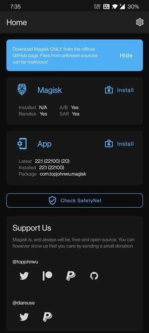magisk manager app