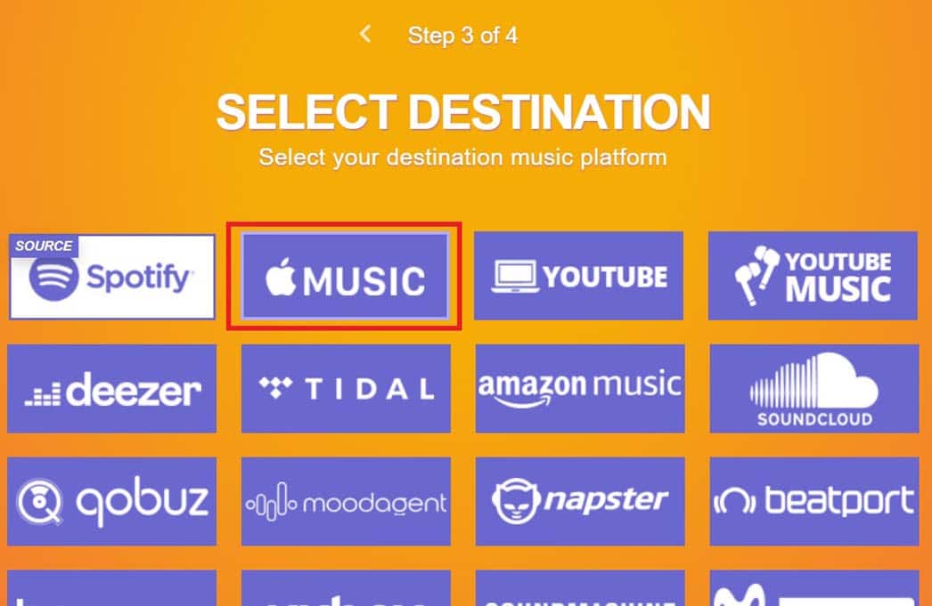 transfer Spotify playlists to Apple Music