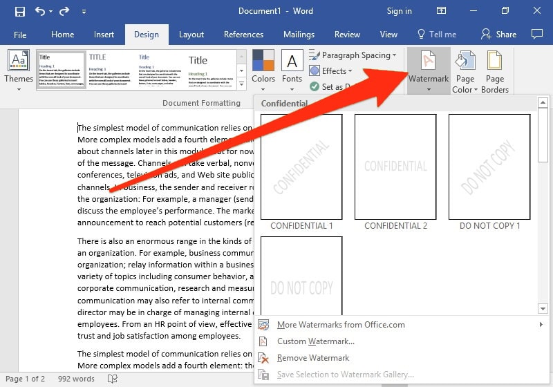 How to Insert a Watermark in Word and Google Docs