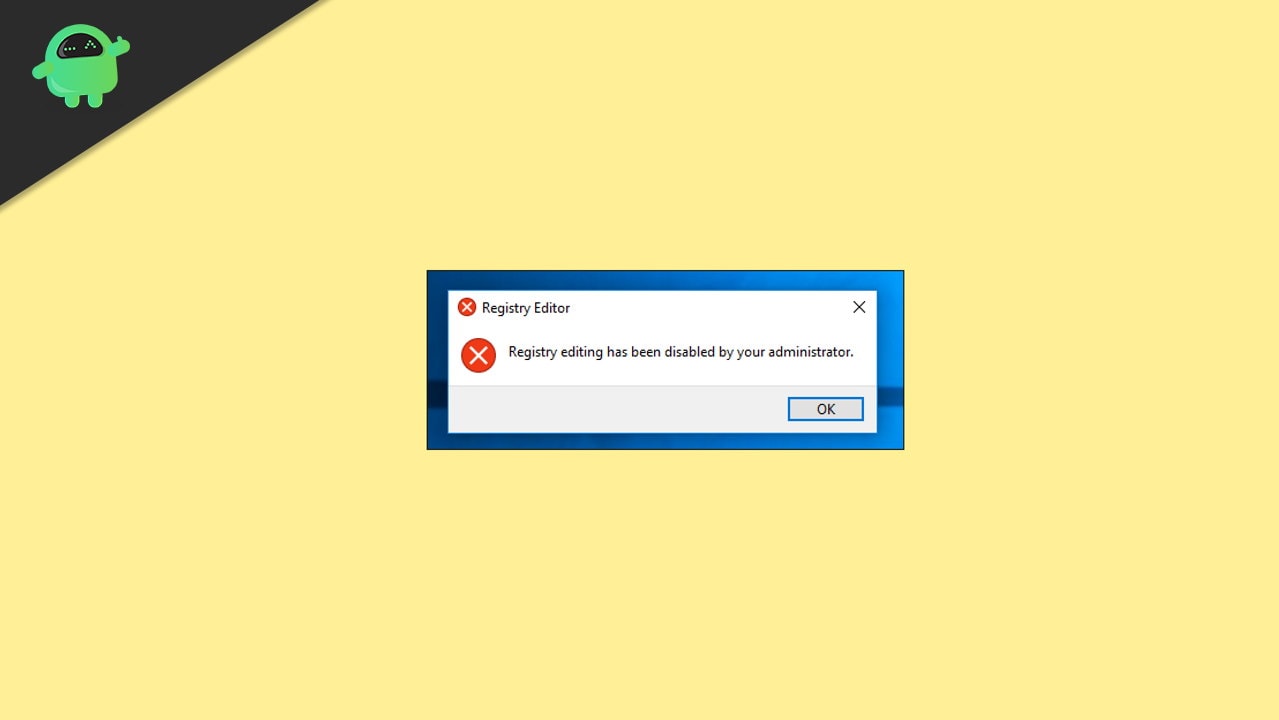 disable access to windows registry disable access to windows registry