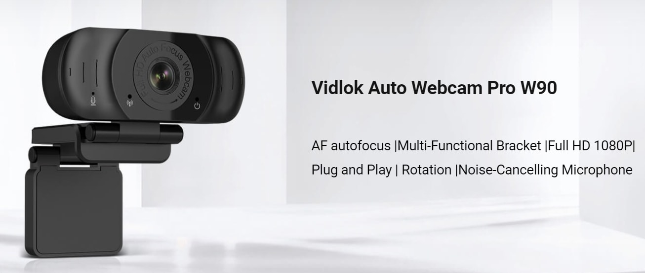 Vidlok Auto Webcam Pro W90 – Webcam for daily needs