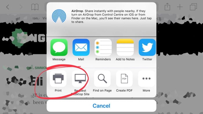 How 'Print to on your iPhone iPad
