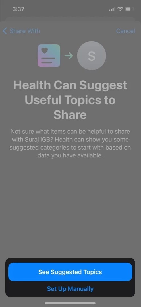 How to Set up Health Sharing in iOS 15 on iPhone