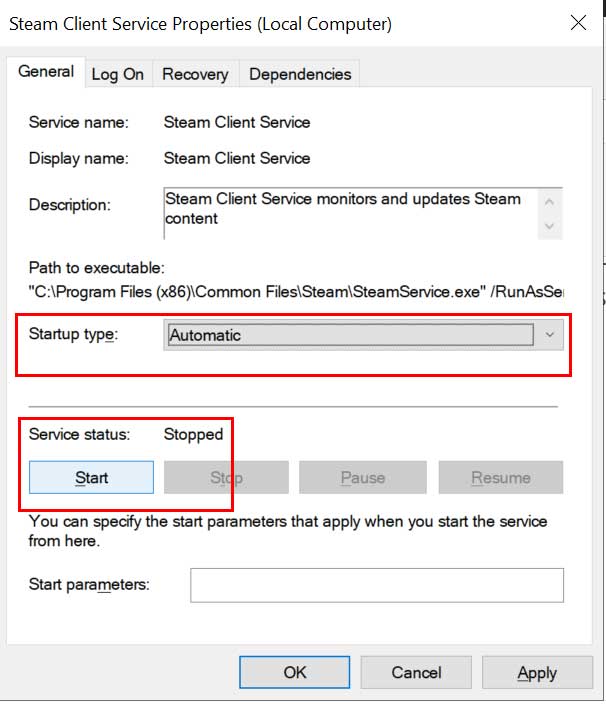 How To Fix a Steam Service Error