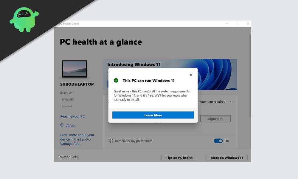 why can t my pc get windows 11
