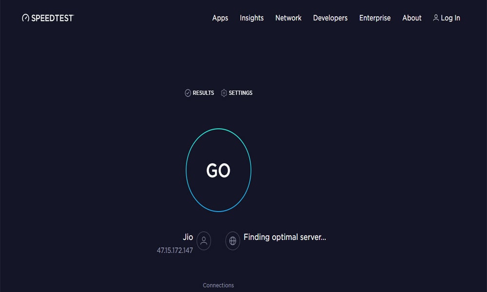 check internet connection speed