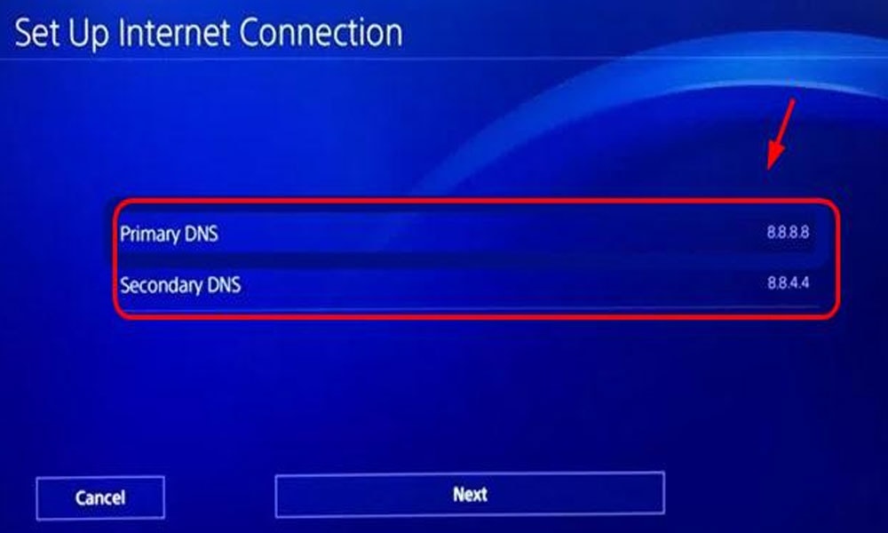 Change DNS Server on Console