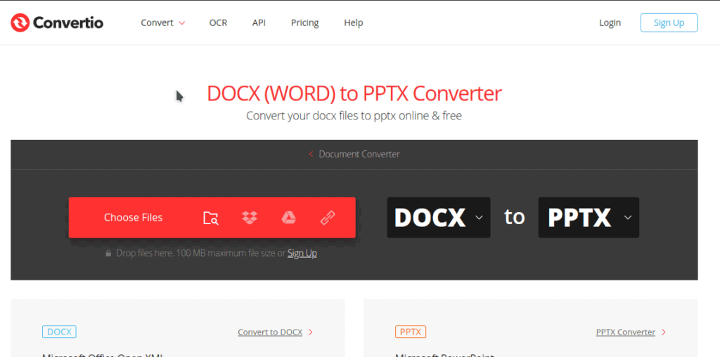 How to Convert a DOCX Document to a PPTX File