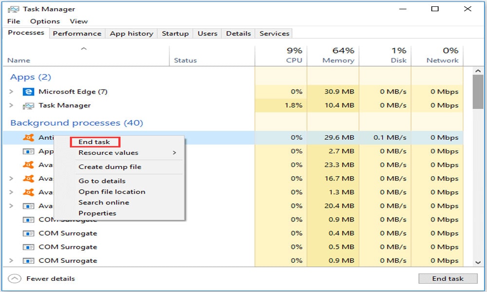 Background task host