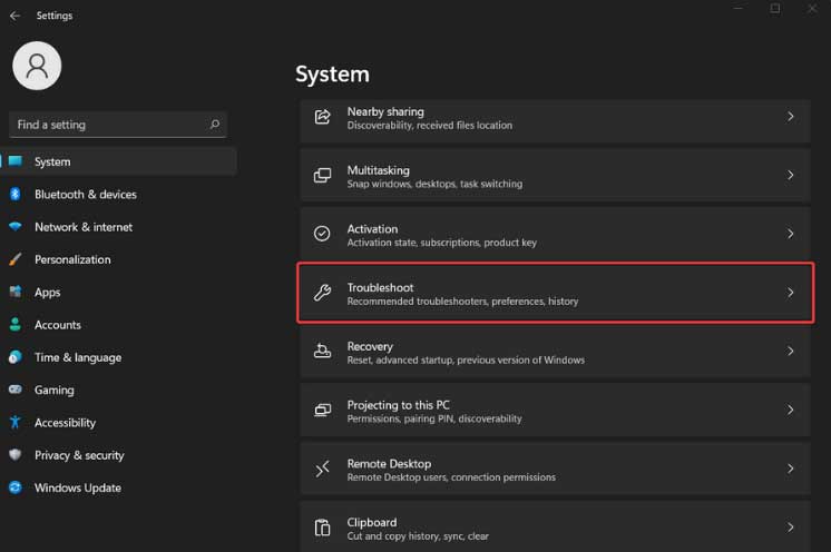 Troubleshoot Windows 11