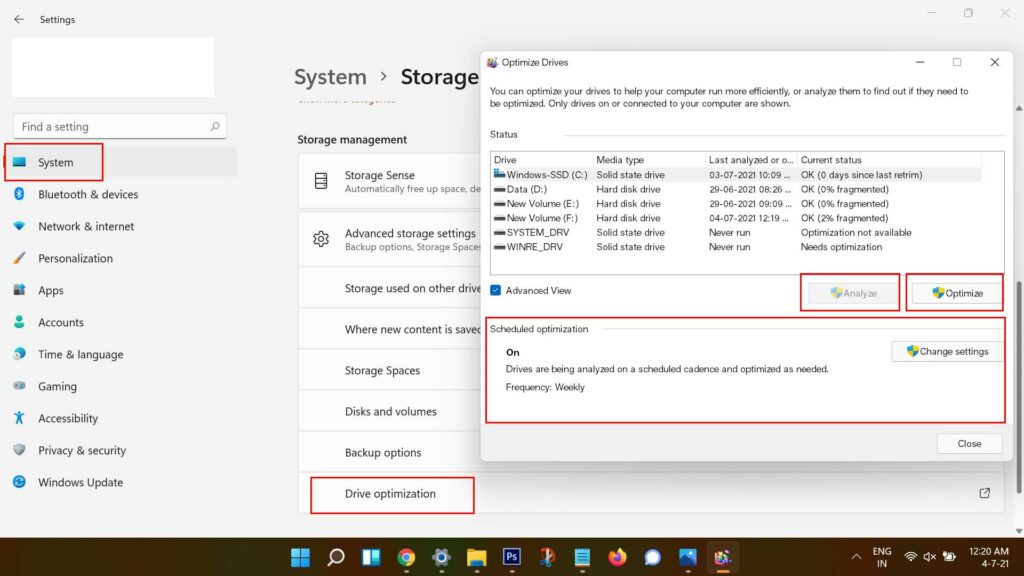 Disk Defragmentation