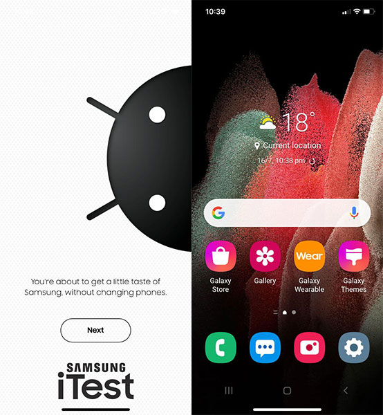 Turn Your iPhone to Samsung Galaxy Android Phone using this Interactive Demo