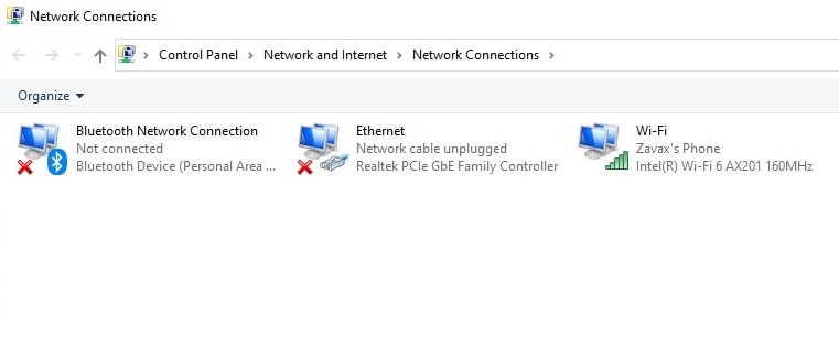 How to disable WiFi or Ethernet adapter on Windows 11