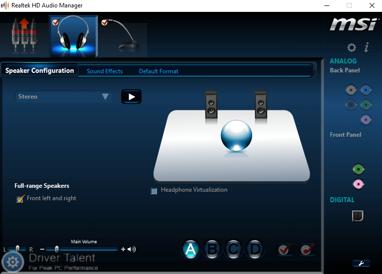 realtek audio manager windows 10 pro