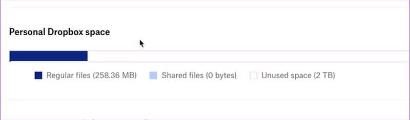 Check Storage of your Dropbox