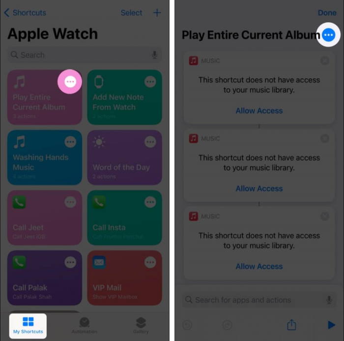 How to Add Short­cuts to Apple Watch
