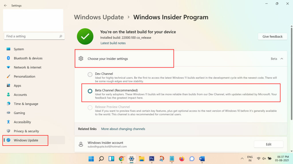 Can't Change Windows 11 Insider Channels From Dev to Beta | How to Fix?