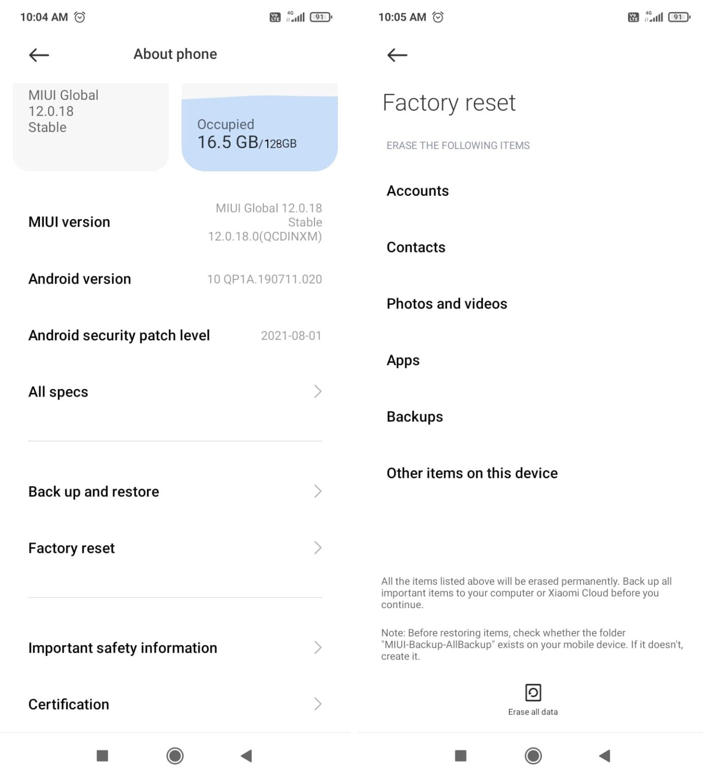 redmi note 8 2021 restart problem