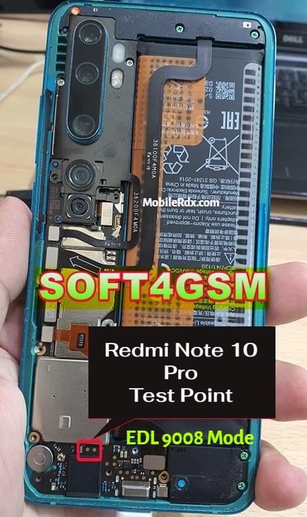 In this guide, we will show you the real image of the ISP pinout and test point for the Xiaomi Redmi Note 10 Pro (sweetin). By using the ISP PinOUT, you can easily restore the stock ROM, bypass FRP lock, or reset user data on your device via UFi Box. In this guide, we will also guide you on how to reboot into 9008 EDL Mode.