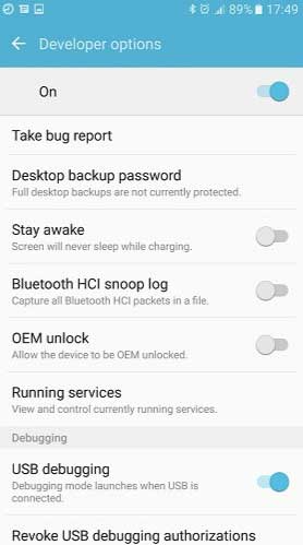 Enable Developer Options And Usb Debugging On Samsung Galaxy S7 S7 Edge
