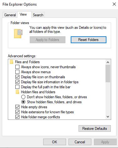 Toggle Hidden Files/Folders