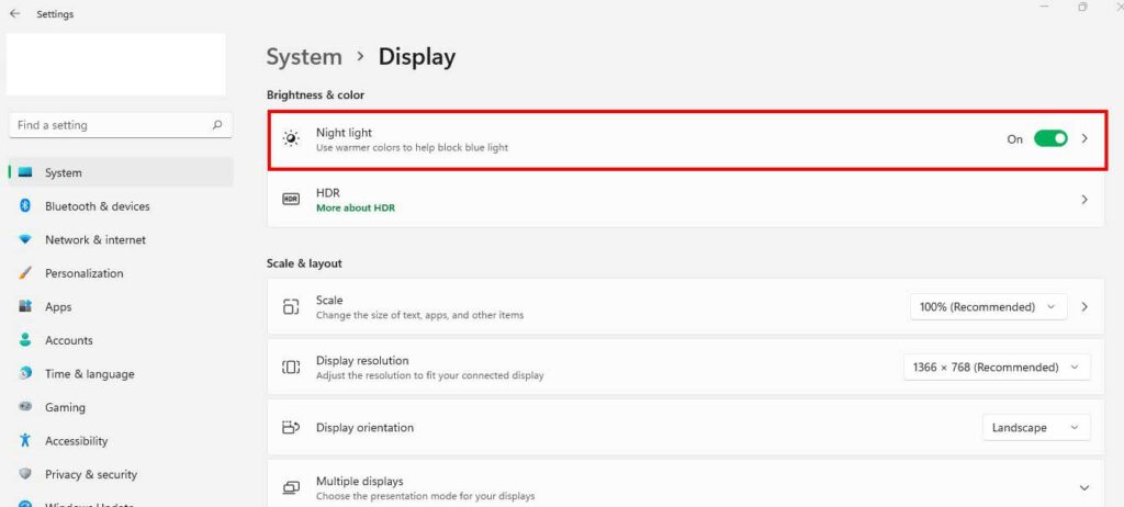 Fix: Windows 11 Night Light Not Working