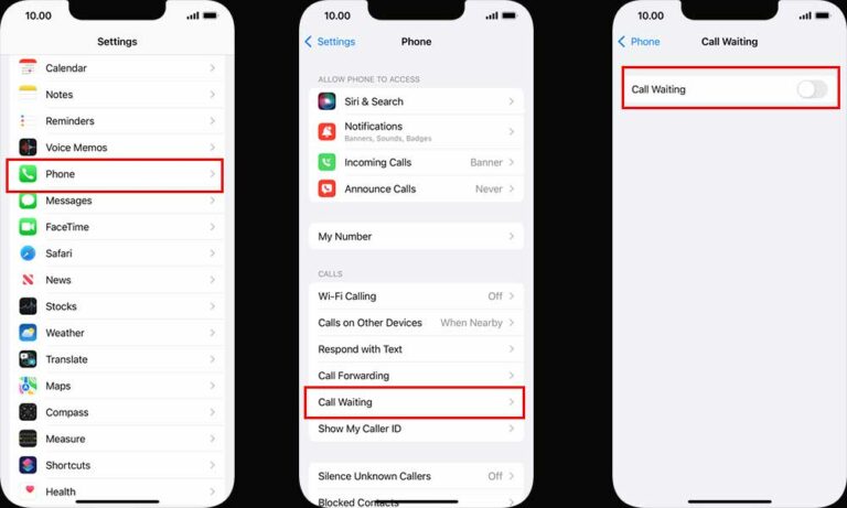 how to activate call waiting in iphone 13 pro max