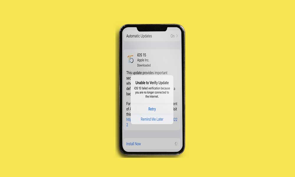 How to Fix iOS 15 Failed Verification Update Issue
