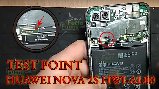 Huawei Nova 2s HWI-AL00, HWI-TL00 Test Point