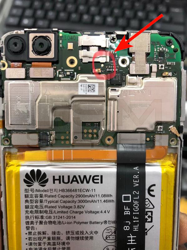 Huawei P Smart FIG-LX1, FIG-LX2 Testpoint