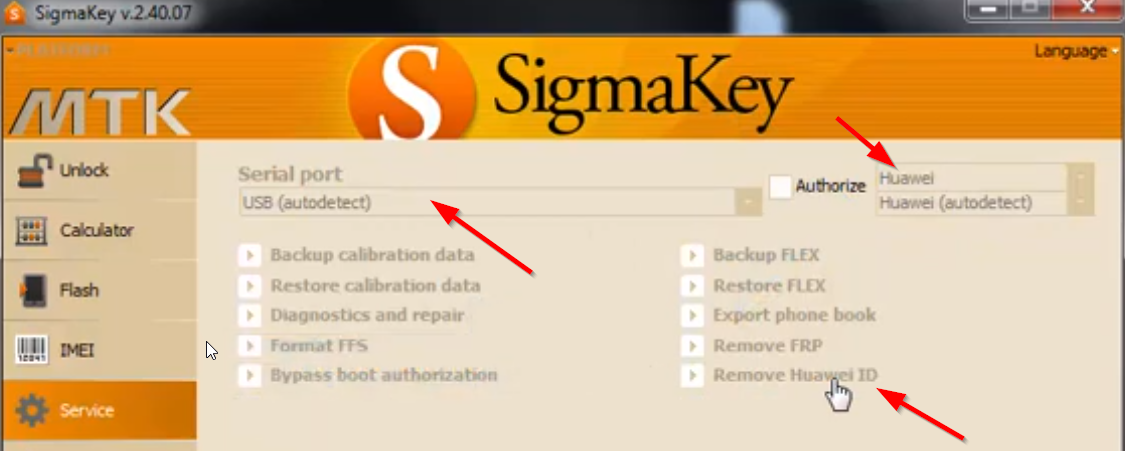Sigma Key Remove Huawei ID
