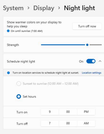 Fix: Windows 11 Night Light Not Working