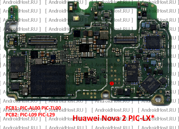 Huawei nova 2 PIC-AL00, PIC-TL00 Testpoint, Bypass FRP and Huawei ID