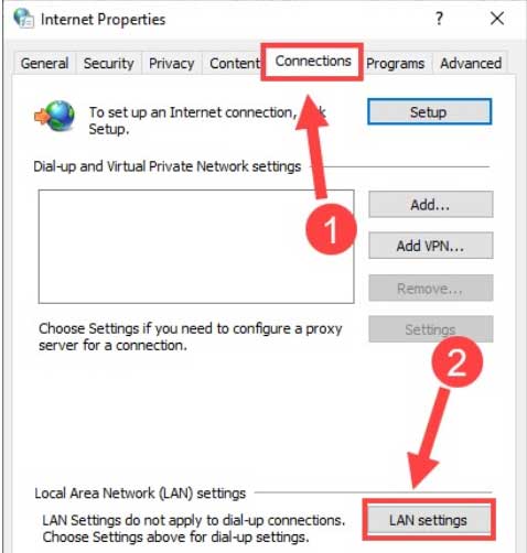 LAN settings