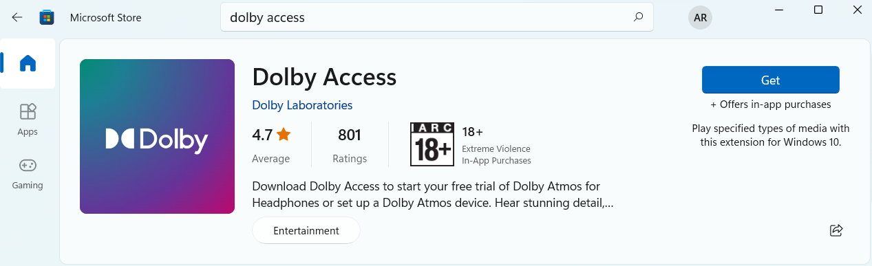 Dolby Access