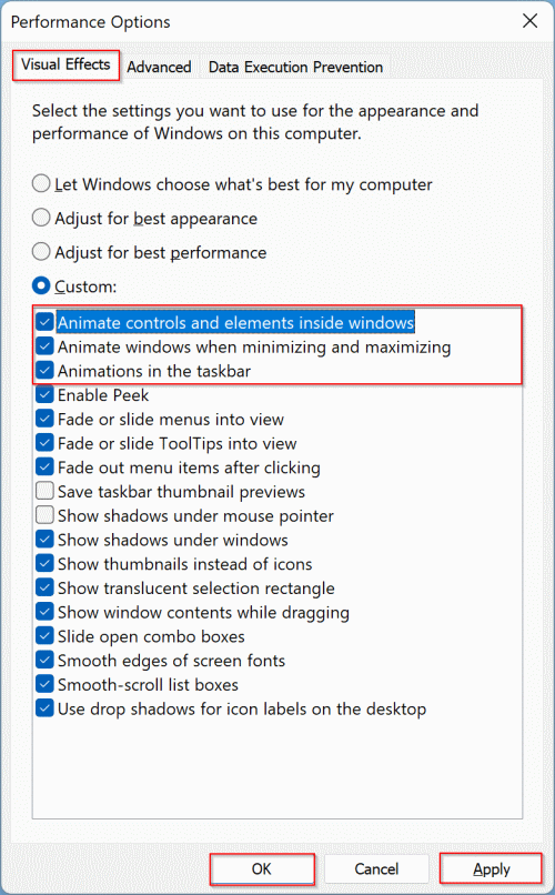 How to Turn Off Ani­ma­tions in Win­dows 11