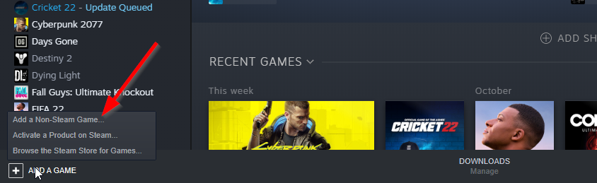 add non steam games