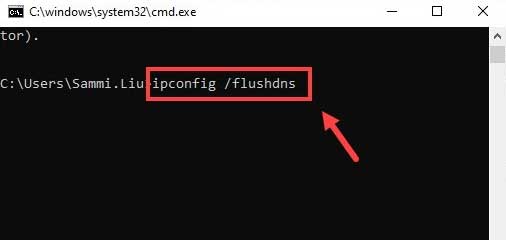 ipconfig /flushdns