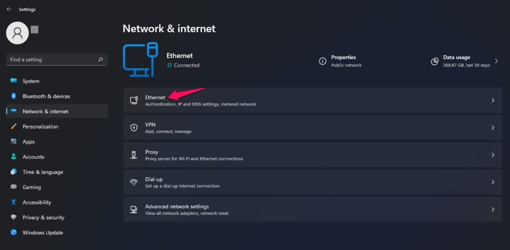 Disable Metered Connection in LAN Network (3)