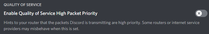 Enable Quality Service in Discord (3)