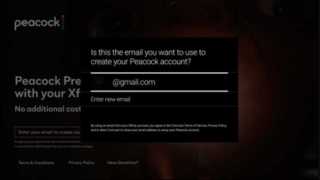 Create Your Peacock Login