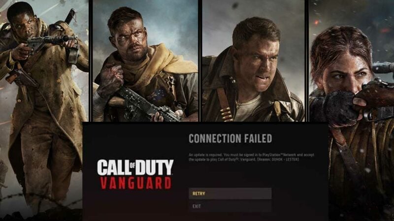 Fix: Call of Duty Vanguard Connection Failed Update Required Error