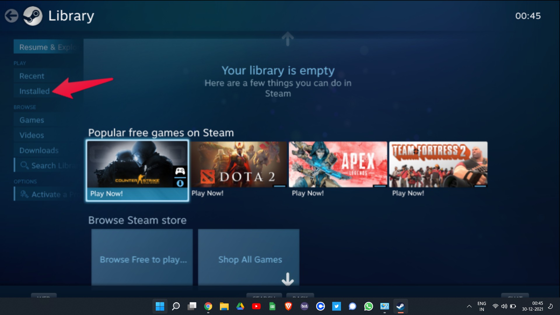 Installed