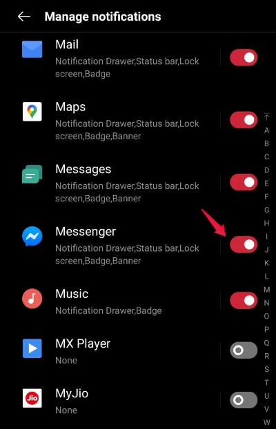 Messenger On Notification