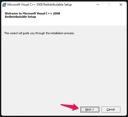 Reinstall Visual C++ Runtime Executable Files (4)