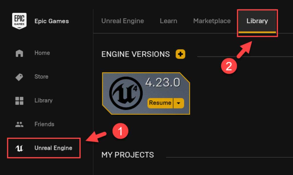 Update UE4