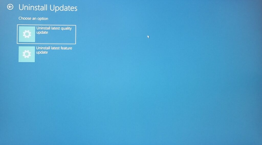 Uninstall Windows Quality & Features Updates (5)