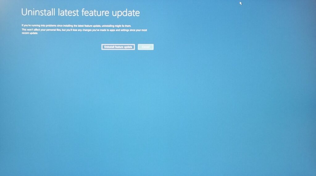 Uninstall Windows Quality & Features Updates (6)