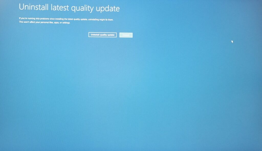 Uninstall Windows Quality & Features Updates (7)